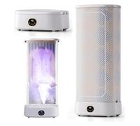 Asciugabiancheria portatile, asciugabiancheria mini con timer di 4 ore e funzione di stiratura a vapore, asciugatrice elettrica per abbigliamento, biancheria intima, asciugamani, incluso telecomando