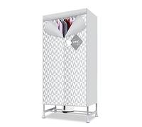 Asciugabiancheria Riscaldata Da 1200 W, Stendibiancheria Riscaldata a 2 Livelli, Stendibiancheria Elettrica Portatile, Stendibiancheria Per Interni, Guardaroba con Timer e Lampada UV