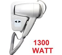 Asciugacapelli 1300W Phon capelli fono asciuga da parete muro albergo hotel muro