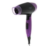 Asciugacapelli Adler AD 2260 1600W Nero Viola Compatto Manico Pieghevole