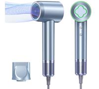 Asciugacapelli agli ioni di litio, 110.000 giri/min, asciugacapelli professionale da salone, asciugacapelli con 200 milioni di ioni negativi, Ankway Travel Hair Dryer con cavo di alimentazione da 2,5