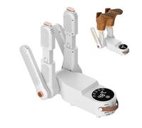 Asciugacapelli asciugacapelli - asciugatrice e deodorizzatore - asciugatrici di ultra silenziosi con scaffale regolabile pieghevole e asciugabile, aiuta a ridurre l'odore