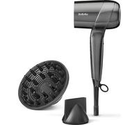 BaByliss Titanium Shine Phon Capelli - NUOVO 2025, Diffusore per Asciugacapelli, Potente e Compatto, Ergonomico, Ionico Anti-Crespo, 3 Impostazioni di Calore e 3 di Velocità, Argento, D6200DE