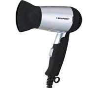 Asciugacapelli Blaupunkt BP5019 Da Viaggio 1200W Con Diffusore Aria Fredda Nero e Argento