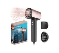 Cecotec Asciugacapelli Ionico Professionale con Diffusore DryGlam Nano PlasmaDry. BLDC Motore Brushless 1600W e 110.000RPM, Ioni Positivi/Negativi, Frizz Neutralizzato, Plasma, 3 Velocità, 2 Accessori