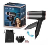 Asciugacapelli Cecotec IoniCare Power&Go Heaven Black 2400W Pieghevole Ioni Real Diffusore Boccaglio Aria Fredda