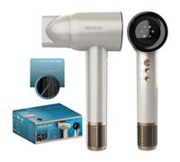 Cecotec Asciugacapelli Ionicare Rockstar Nano Iontech Champagne. Dc 2400W Con Motore Professionale, Tecnologia Ionica, Beccuccio Di Precisione, Diffusore, Funzione Aria Fredda E Pro Style