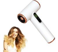 Asciugacapelli Cordless Portatili con Vento Caldo e Freddo, Asciugacapelli Cordless Ricaricabile USB, Batteria Tipo C Ricarica Rapida 15000mAh Asciugacapelli da Viaggio per Interni Esterni