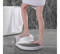 Asciugacapelli da 1350 W per il bagno, per la cura del corpo, con pannello touch per i piedi, impermeabile, aria calda/fredda rapida, regalo per donne, mamme e ragazze, bianco(Without scale)