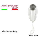Asciugacapelli da parete a muro per hotel albergo alberghi phon bagno 1600Watt