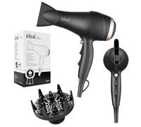 Asciugacapelli da viaggio con ugello per styling, potenza 2000 W, ugello per lo styling e dispersore, 3 livelli di riscaldamento combinato e 2 ventole