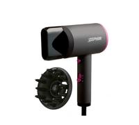 Zephir, Asciugacapelli, Phon Capelli Potenza 2000W, 2 velocità, Concentratore e Diffusore inclusi, Occhiello di aggancio
