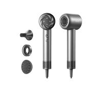 DREAME Hair Glory Mix Asciugacapelli ad Alta Velocità, 3 Bocchette Magnetiche, Controllo della Temperatura NTC, 300.000.000 di ioni Negativi/cm³, Motore da 110.000 Giri/min, Leggero 336g, Nero