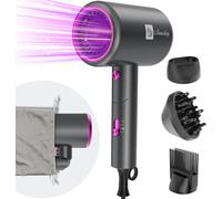 Asciugacapelli ionico 2400W con Borsa da viaggio [Leggero, alta velocità & piegh