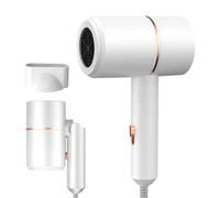 Asciugacapelli Ionico 800W Phon da Viaggio Pieghevole con Pulsante caldo/freddo Piccolo asciugacapelli professionale ionico con Bocchetta, Per Famiglia, Viaggio, Salone