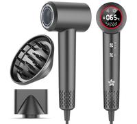 Asciugacapelli Ionico con Diffusore, Phon Capelli Professionale, Phon al Plasma da 400 Milioni, Motore Brushless da 110.000 giri/min per Asciugatura Rapida, 57dB Rumore Basso per Viaggio e Familiari