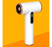 Asciugacapelli ionico Cordless con schermo digitale, 3 modalità di riscaldamento, asciugacapelli da viaggio ricaricabile di tipo C per donne e bambini, spiagge da campeggio all'aperto