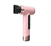 Asciugacapelli Ionico Senza Fili Con Schermo Digitale, Asciugacapelli Ricaricabile Tramite USB Con Ugello Rotante, Soffiatore D'aria Portatile Da Viaggio(Pink)