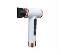 Asciugacapelli Ionico Senza Fili Con Schermo Digitale, Asciugacapelli Ricaricabile Tramite USB Con Ugello Rotante, Soffiatore D'aria Portatile Da Viaggio(White)