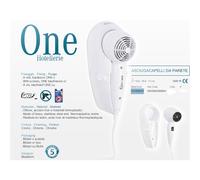 ASCIUGACAPELLI METAFORM ONE HOTELERIE BIANCO CON SUPPORTO MURO