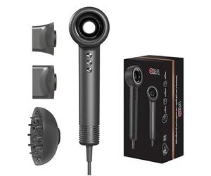 Asciugacapelli OBA-HY01PRO Ionico Phone per Capelli Professionale Ioni AC Motore Phon Capelli 3 Impostazioni di Calore, Tasto Aria Fredda con 1 Diffusore 2 Concentratori per Molte acconciature inclusi