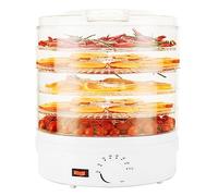 Asciugacapelli per Alimenti, Macchina per Frutta Secca Domestica, Regolazione Manuale 35-70 ℃, 350W ad Alta Potenza, Design Antiscivolo, per Essiccare Frutta, Verdura, Carne, Turchia a Scatti, Pesc