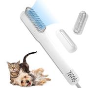 Asciugacapelli per Cani 2 IN 1 Potente Pet Grooming Phon Riscaldatore con Spazzola e Ugello Rimovibile per Gatto, Cane o Altri Animali Domestici Regolabile 3 Temperatura e 3 Velocità Basso Rumore