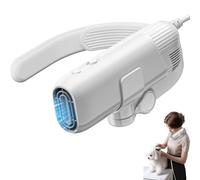 Asciugacapelli per Cani e Gatti a Mani Libere, Asciugatore Cane da Collo 1400W con Motore Brushless 110.000 RPM, 3 Velocità e Temperature, Silenzioso e Rapido Phon per Animali Domestici white
