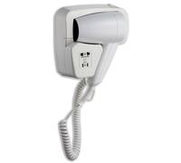 Asciugacapelli Phon a Pistola da Cassetto 1200W Vama Viento Shaver Bianco
