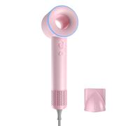Asciugacapelli, Phon Capelli Professionale, 3 Temperature Cura dei Capelli con Ioni Negativi Ad Alta Concentrazione, Asciugatura Rapida dei Capelli da 1600W, Compatto per Viaggi Domestico (rosa)