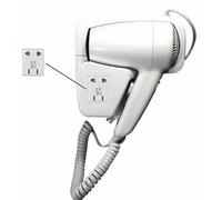 ASCIUGACAPELLI PHON DA PARETE 1300W MURO ALBERGO HOTEL ALBERGHI SPOGLIATOI