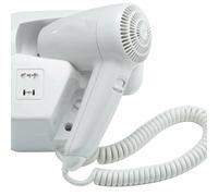 ASCIUGACAPELLI PHON DA PARETE MURO CASA ALBERGO HOTEL FONO 1300W HAIR DRYER