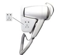 ASCIUGACAPELLI PHON FONO DA PARETE MURO ALBERGO HOTEL BAGNO ALBERGHI SPOGLIATOI