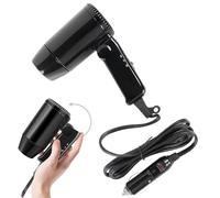Asciugacapelli pieghevole portatile - Strumento per lo styling 12V | Asciugacapelli per auto Ventilatore a secco per esterno auto | Un must per i viaggi su strada con decappottabili, camion, aut