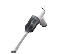 Asciugacapelli portatile 2 in 1 e per mini aspirapolvere, ventilatore senza fili ricaricabile per auto, casa, ufficio, ugello rimovibile lavabile (bianco)