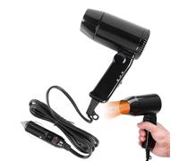 Asciugacapelli portatile per auto, asciugacapelli pieghevole da 12 V, caldo e freddo, per campeggio, asciugacapelli ad asciugatura rapida per viaggi in vacanza