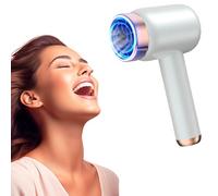 Asciugacapelli Portatile Senza Fili Asciugacapelli Ricaricabile USB Type-C con Aria Calda e Fredda Asciugacapelli da Viaggio Portatile, Regali per Donne, Mamme e Amanti delle Ragazze Bianco