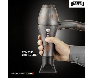 Asciugacapelli professionale da barbiere impugnatura anche sulla canna Barbero