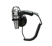 Asciugacapelli Professionale Phon Da Parete A Muro Nero Cromato Nofer 02057