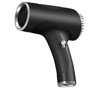 Asciugacapelli senza fili, asciugacapelli ionico con ricarica USB, 3 impostazioni di calore, protezione dal surriscaldamento, portatile, asciugatura rapida(Black)