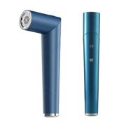 Asciugacapelli senza fili con manico pieghevole, asciugacapelli da viaggio con batteria, ugelli e caricabatterie rapido, asciugacapelli a vento caldo/freddo, per viaggi, campeggio(Blue)