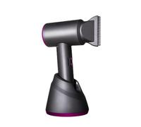 Asciugacapelli senza fili indipendente, mini asciugacapelli da 300 W con base di ricarica vento caldo-freddo asciugacapelli ricaricabile indicatore di batteria intelligente per viaggi(Gray)