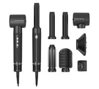 ASCIUGACAPELLI SPAZZOLA PHON PROFESSIONALE CON DIFFUSORE 7 IN 1 CAPELLI RICCI LI