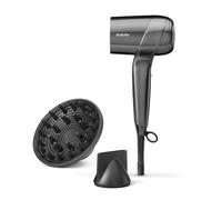 BaByliss Titanium Shine Phon Capelli - NUOVO 2025, Diffusore per Asciugacapelli, Potente e Compatto, Ergonomico, Ionico Anti-Crespo, 3 Impostazioni di Calore e 3 di Velocità, Argento, D6200DE