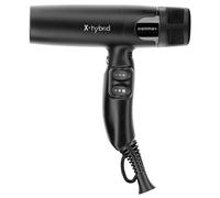 GAMMA+ X-Hybrid Asciugacapelli Ionico, Phon Capelli Leggero, Silenzioso, Ergonomico, Motore Digitale 100.000 Rpm, Nuovo Triplo Filtro di Protezione, 2 Bocchettoni, 1 Diffusore (Nero)