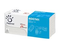 Asciugamani piegati a C - 33 x 23 cm - goffratura a onda+ - 19,5 gr - bianco - Papernet - conf. 144 pezzi