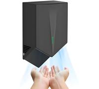 Asciugamani A Induzione Automatica Compatto Asciugamani Ad Aria, Asciuga Mani Automatico Professionale A Parete Asciugatura Rapida 6-10 Secondi per Cucina, Bagno E Toilette(Black)