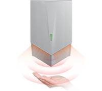 Asciugamani a Senso Automatico, Elettrico ad Alta Velocità 6-10 Secondi Asciugatura 1200W Montato a Parete Basso Consumo Bagni Cucine Bagno Commerciale Casa(Silver)