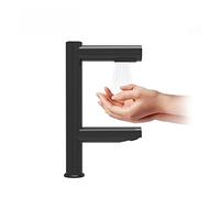 Asciugamani ad aria alta velocità potenti for bagno Rubinetto creativo Design 2 in 1 automatici for lavaggio e asciugatura - Controllo del flusso(AK7130-Black)