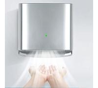 Asciugamani Automatico A Induzione, Asciugamani Elettrico da Bagno da 1250 W con velocità del Vento di 80 M/s, Asciugamani per WC Commerciale, Caldo E Freddo Regolabili, Temperatura Costante,Argen